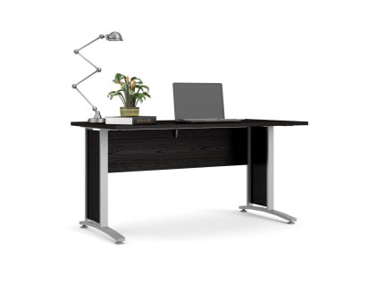 Psací stůl Office 80400/71 černá/silver grey