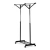 Stojan na na oblečení TRACE - kov, plast, chrom / černá (Barva Černá)