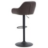 Barová židle MUSTANG - ekokůže, více barev (Barva Hnědá)