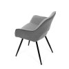 Jídelní židle PENNY - šedá látka (Barva Šedá)