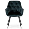 Jídelní židle ENRICO - samet, více barev (Barva Černá)