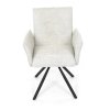 Jídelní otočná židle BERNADETTE - látka, více barev (Barva Krémová)