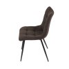 Jídelní židle LAETITIA - látka, více barev (Barva Hnědá)