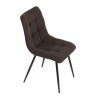 Jídelní židle LAETITIA - látka, více barev (Barva Hnědá)