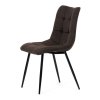 Jídelní židle LAETITIA - látka, více barev (Barva Hnědá)