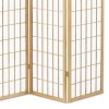 Paraván ZAVA - 3dílný, masiv, textilie, více barev (Barva Přírodní)