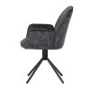 Jídelní židle VERONICA - samet, více barev (Barva Černá)