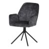 Jídelní židle VERONICA - samet, více barev (Barva Černá)