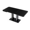 Jídelní stůl rozkládací AVIK - sklo, MDF, černá (Barva Černá)