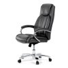 Kancelářské křeslo LEON - ekokůže, více barev (Barva Černá)