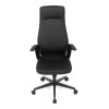 Kancelářské křeslo GALILEA - černá ekokůže (Barva Černá)