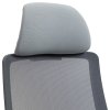 Kancelářská židle CLAUDIO - látka, síťovina, šedá (Barva Šedá)