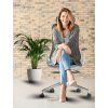 kancelarska zidle bessel sedy plast modra 415668