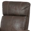 Polohovací křeslo, hnědá, látka vintage, TV-5040 BR3 (Barva Hnědá)
