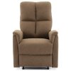 Polohovací křeslo, hnědá, látka, TV-916 BR2 (Barva Hnědá)