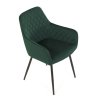Jídelní židle SIREL - samet, více barev (Barva Černá)