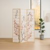 Paraván BIRD - masiv, bílá / přírodní (Barva Bílá)