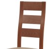 Jídelní dřevěná židle IRENE - masiv, látka, více barev (Barva Hnědá)
