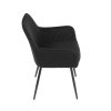 Jídelní židle SIREL - samet, více barev (Barva Černá)