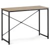 Pracovní stůl PRESTANO - MDF, kov, černá / dekor staré dřevo (Barva Divoký dub)