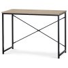 Pracovní stůl PRESTANO - MDF, kov, černá / dekor staré dřevo (Barva Divoký dub)