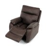Polohovací TV křeslo SOLARI s elektrickým ovládáním - látka vintage, více barev (Barva Hnědá)