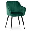 Jídelní židle BEATRICE - samet, více barev (Barva Černá)