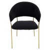 dasmin kreslo cierna zlata 02
