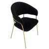 dasmin kreslo cierna zlata 08