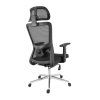Kancelářská židle ERGODO SPINEO - látka, síť, černá