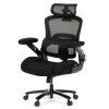 Ergonomická kancelářská židle AIR - černá síťovina / látka / nosnost 180 kg