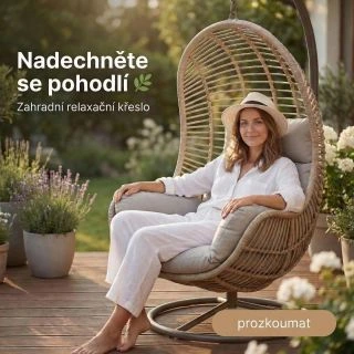 🌿Relax začíná venku: prohlédněte si naše relaxační zahradní křesla a užijte si klid každý den👇😊...