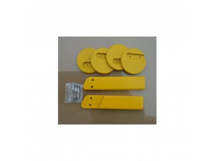 Jitro Komplet područky + stabilizační botičky k židlím Jitro  žlutá