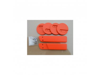 Jitro Komplet područky + stabilizační botičky k židlím Jitro  oranžová