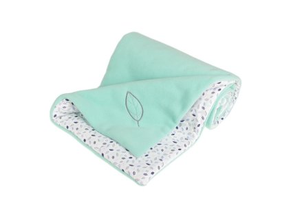 498 6 498 zateplena detska deka mentolova listecky