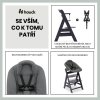 hauck alpha drevena zidle novorozenecky set polohovaci 0m dark grey (6)