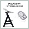 hauck alpha drevena zidle novorozenecky newborn set 0m black grey