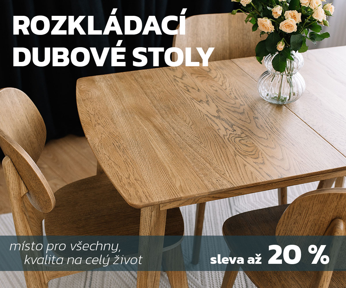Rozkládací dubové stoly
