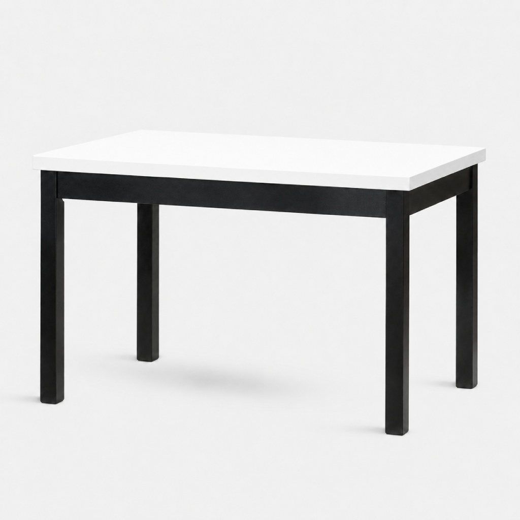 Levně Stima Stůl W21 Rozměr: 140x80 + 40 cm, Odstín: Bílá, Odstín podnože: Černá