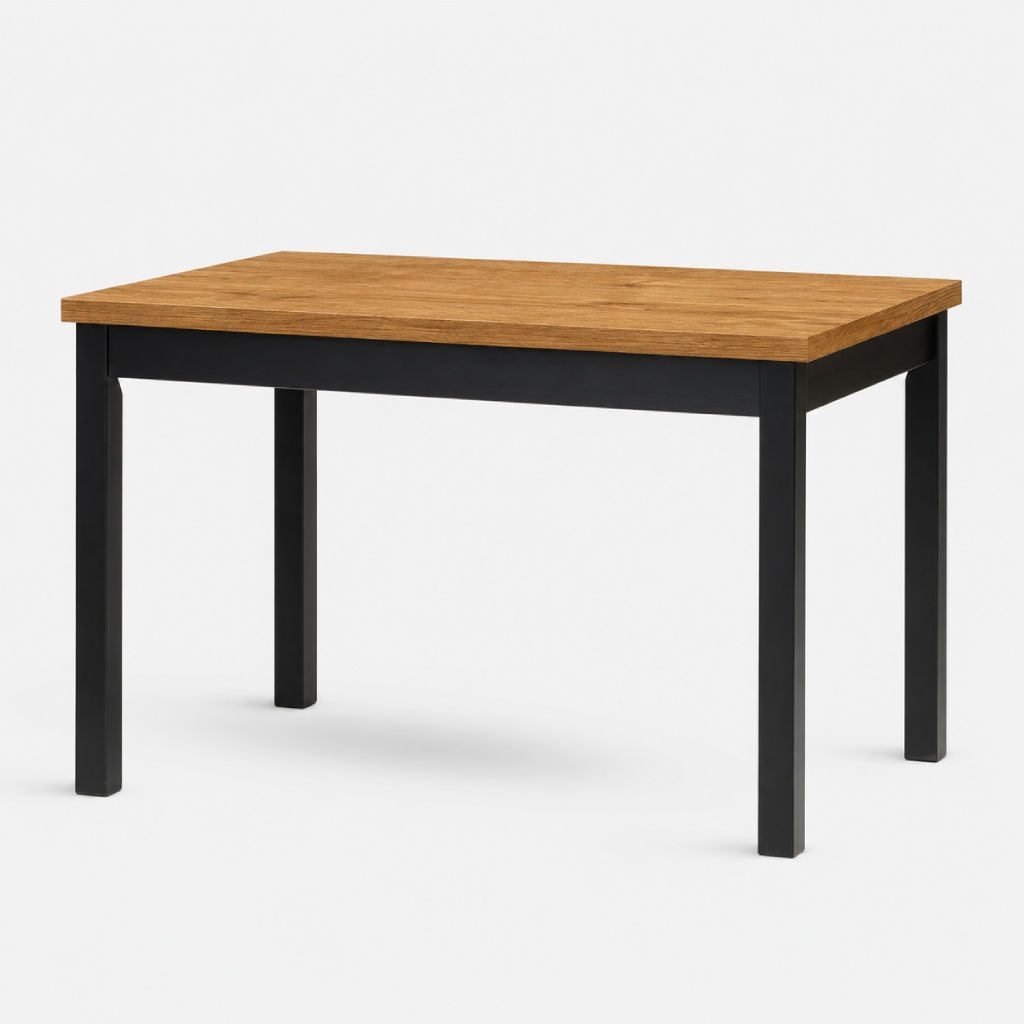 Levně Stima Stůl W21 Rozměr: 120x80 + 40 cm, Odstín: Rustikál, Odstín podnože: Černá