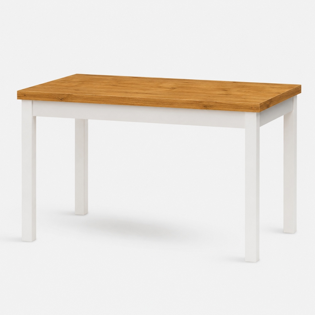 Levně Stima Stůl W21 Rozměr: 120x80 + 40 cm, Odstín: Rustikál, Odstín podnože: Bílá