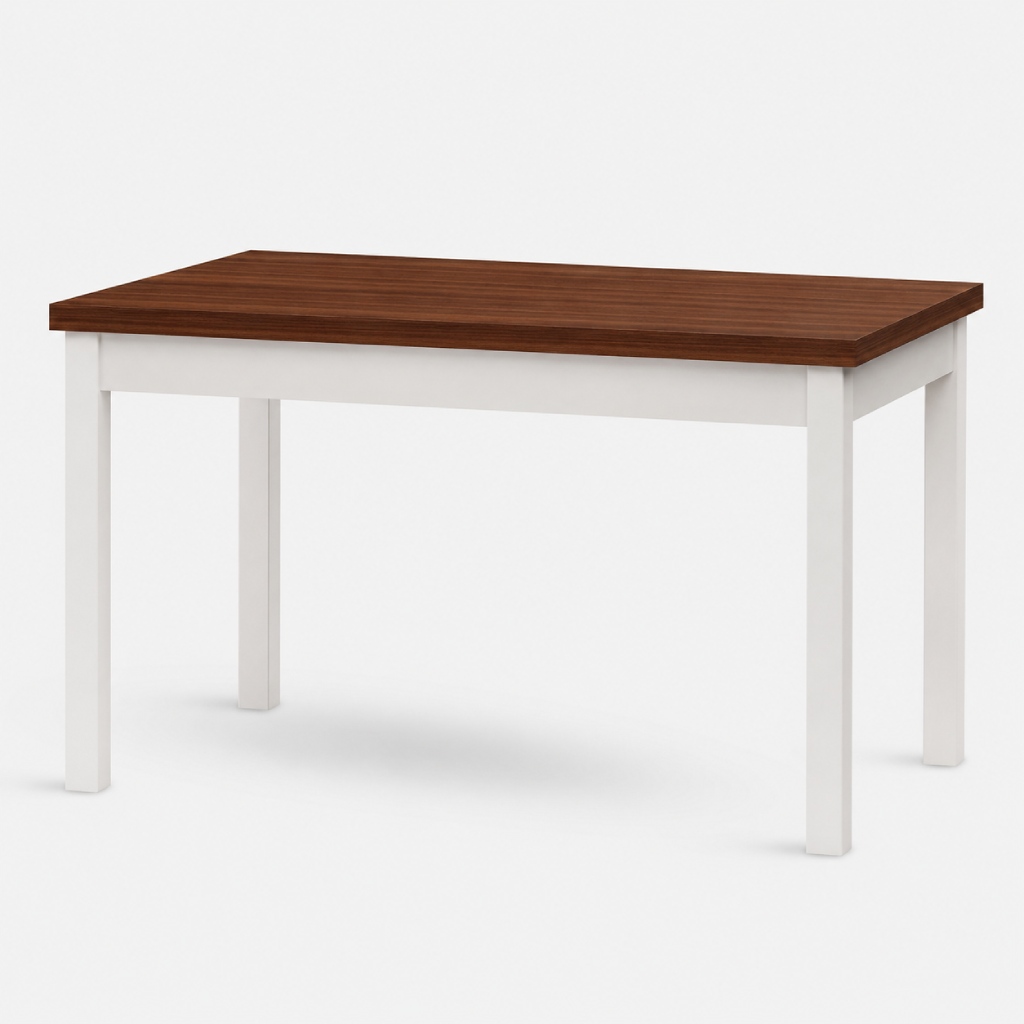Levně Stima Stůl W21 Rozměr: 120x80 + 40 cm, Odstín: Tmavě Hnědá, Odstín podnože: Bílá