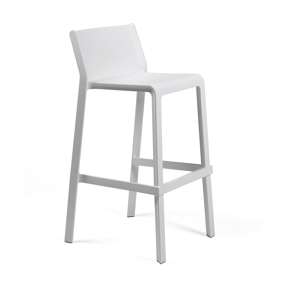 Levně Nardi Plastová barová židle TRILL Odstín: Bianco