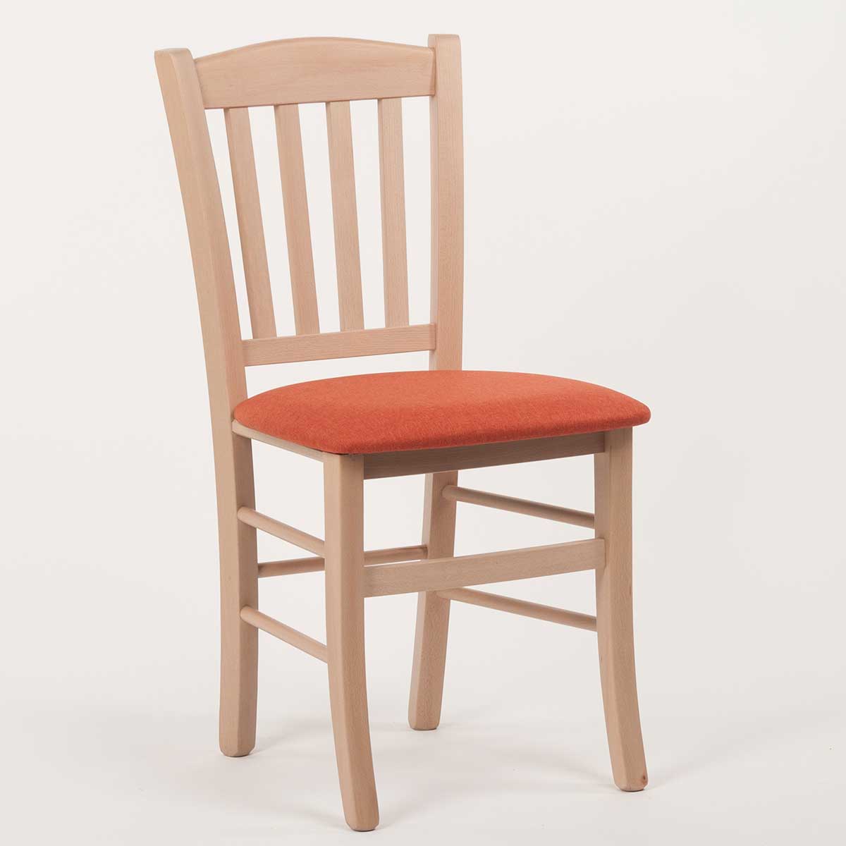 Levně Stima Židle PAMELA s čalouněným sedákem Odstín: Dub Sonoma, Látky: LUX terracotta 10