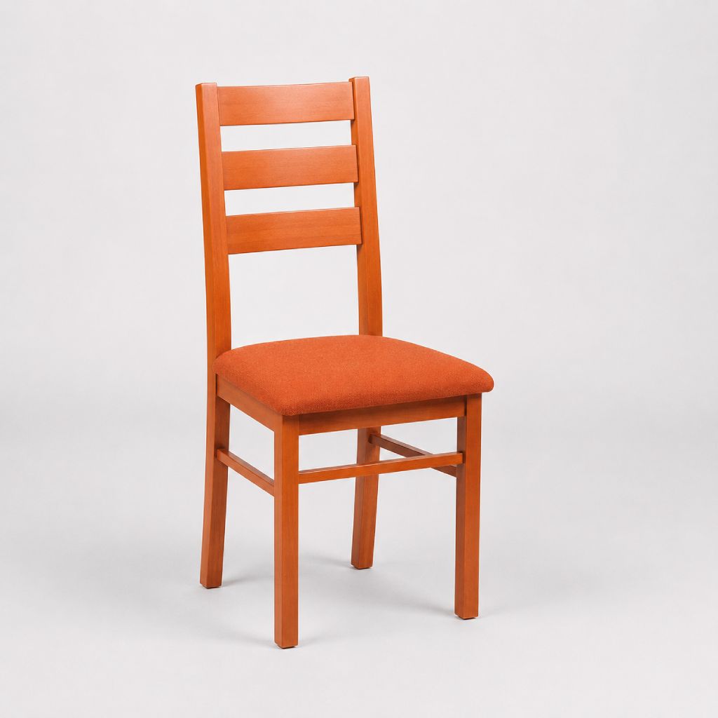 Levně Stima Židle LORI II s čalouněným sedákem Odstín: Třešeň, Látky: LUX terracotta 10