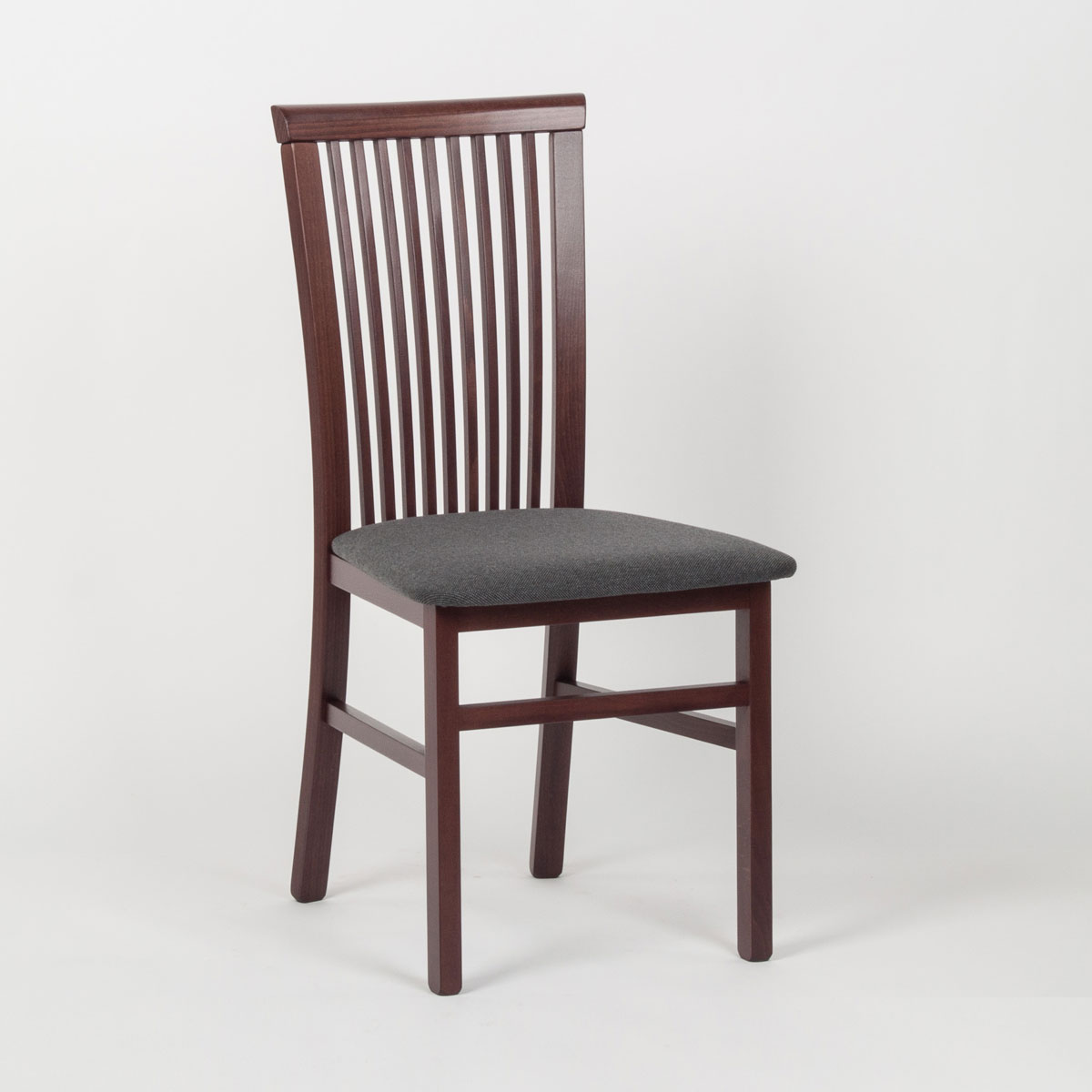 Levně Stima Židle ANGELO 1 s čalouněným sedákem Odstín: Tmavě Hnědá, Látky: BOSS antracite 12