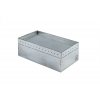 Podlahová krabice HS5 - 16 mod., nerezová ocel, vyklápěcí