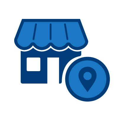 Piktogram obchodu s lokalizačním symbolem – výdejní místa po celé ČR" title="Výdejní místa po celé ČR – pohodlný osobní odběr