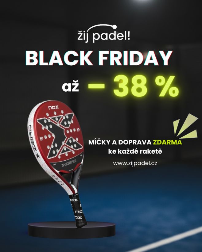 🔥 vrcholí slevy BLACK FRIDAY! 🎾 Jdi omrknout www.zijpadel.cz, ať pak nelituješ, že jsi nenakoupil s parádní slevou! 💥...