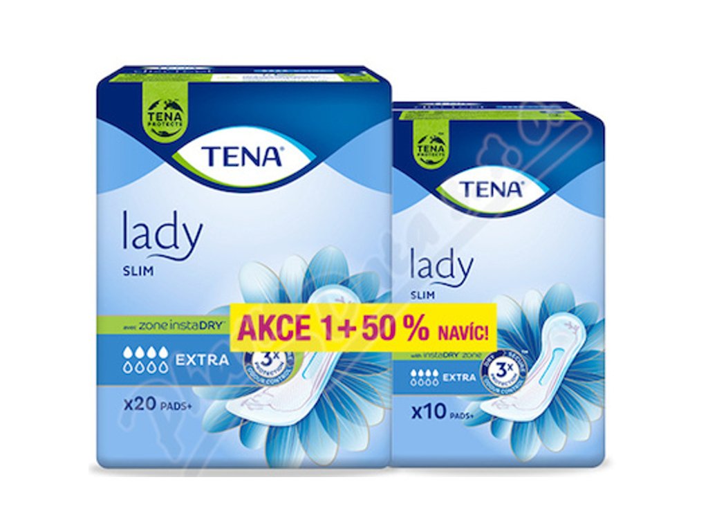 Inkontinenční vložky, TENA Lady Slim Extra + 50% (20ks+10ks)